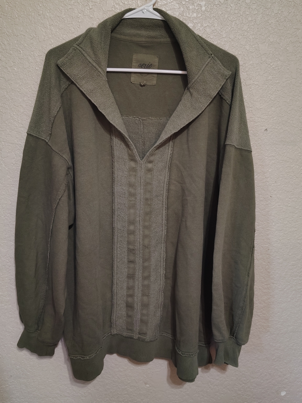 Aerie Olive Green Pullover Hoodie